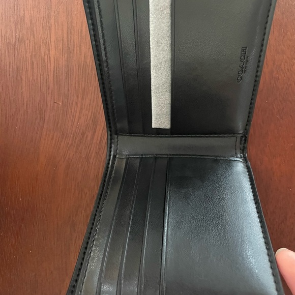 Black and gray coach wallet with original box. - Picture 2 of 5